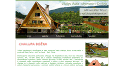 Desktop Screenshot of chalupabozka.sk